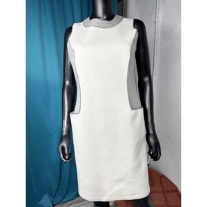 IC by Connie K womens dress size M sleeveless colorblock sheath made in USA